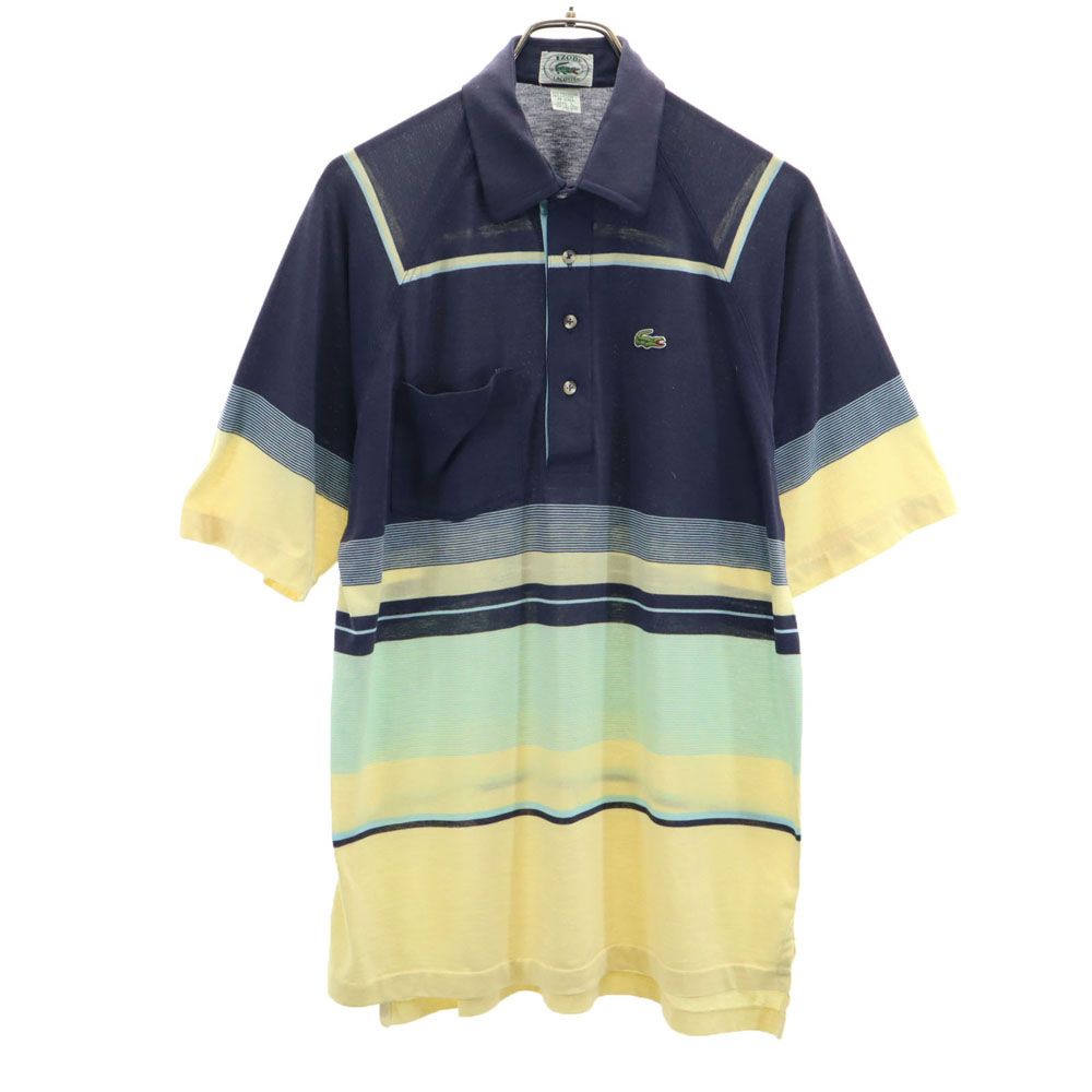 ☆US古着☆【ラコステ ポロシャツ】ボーダー 半袖 メンズ3XL 楽天市場】古着 LACOSTE ラコステ ボーダー柄 半袖 ポロシャツ 6