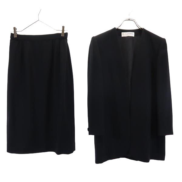 古着 GIVENCHY ジバンシィ 日本製 スカートスーツ 上下 セットアップ 12AB 黒 レディース 【中古】｜古着、USED専門百貨店BIG2nd