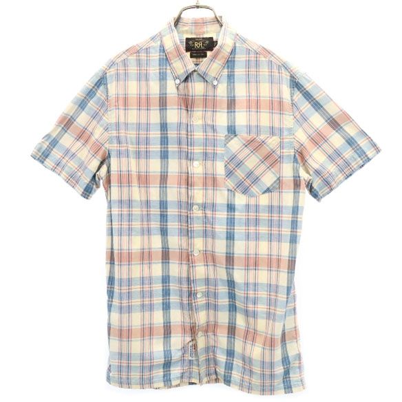 RRL ダブルアールエル チェック 半袖シャツ　 サイズＳ 楽天市場】RRL ダブルアールエル シャツ サイズ:S オンブレ