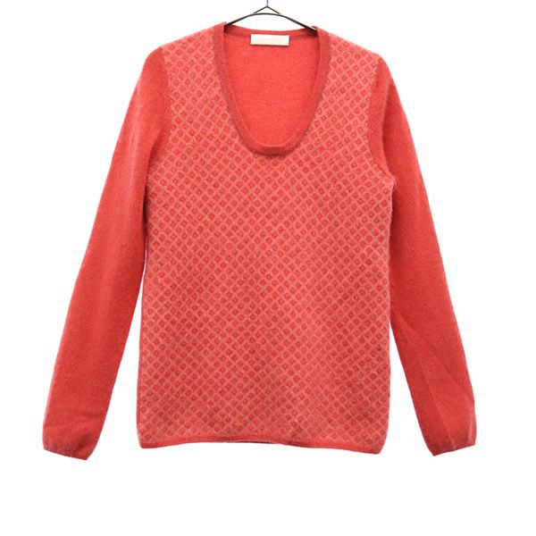 美品　ユニクロ　カシミヤ100% クルーネックセーター　ピンク　マゼンタ　M UNIQLO ユニクロ カシミア カシミヤ 100% 長袖 ニット セーター
