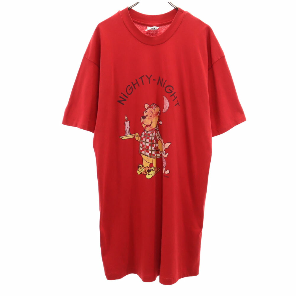 80~90年代製 ビンテージ レアディズニー ミニー プリント Tシャツ ワンピ ビッグサイズ 90年代 Disney ディズニー ミニーマウス プリントT