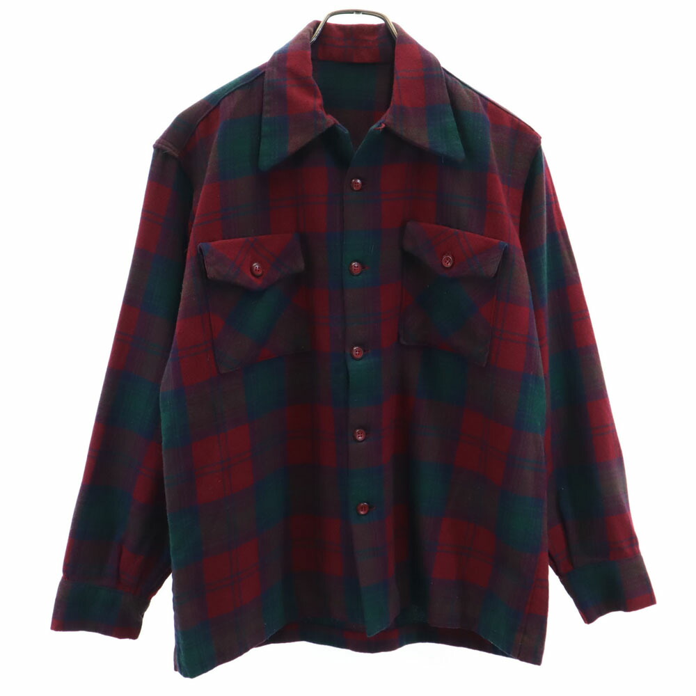 50s 60s 希少 オンブレチェック ワークジャケット ビンテージ 60's TOWNCRAFT ビンテージオンブレチェックシャツ - Fresh