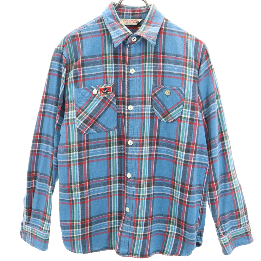 2T5579/キャッツポウ ツイルチェックワークシャツ Cat'sPaw ネルシャツ CAT\u0027S PAWキャッツポウ ツイルチェック 長袖ワーク