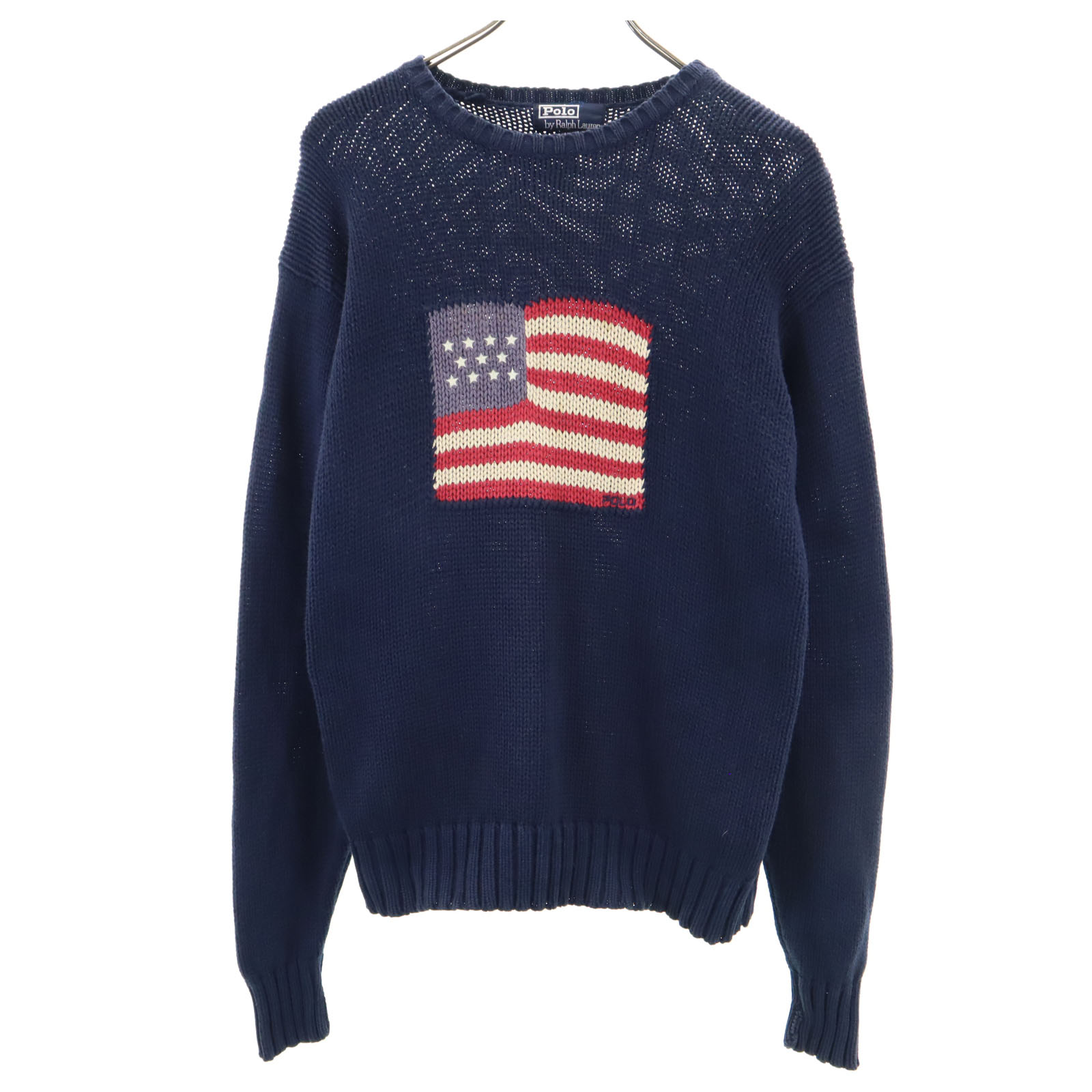 Polo by Ralph Lauren 星条旗ネイビーセーター 170 楽天市場】キッズ 120cm 程□ 日本製 POLO ポロ ラルフローレン 星条旗