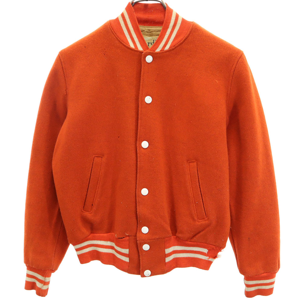 MIRAGE70‘sヴィンテージスタジャンオレンジメンズLサイズNYGIANTS MIRAGE70'sヴィンテージスタジャンオレンジメンズLサイズ