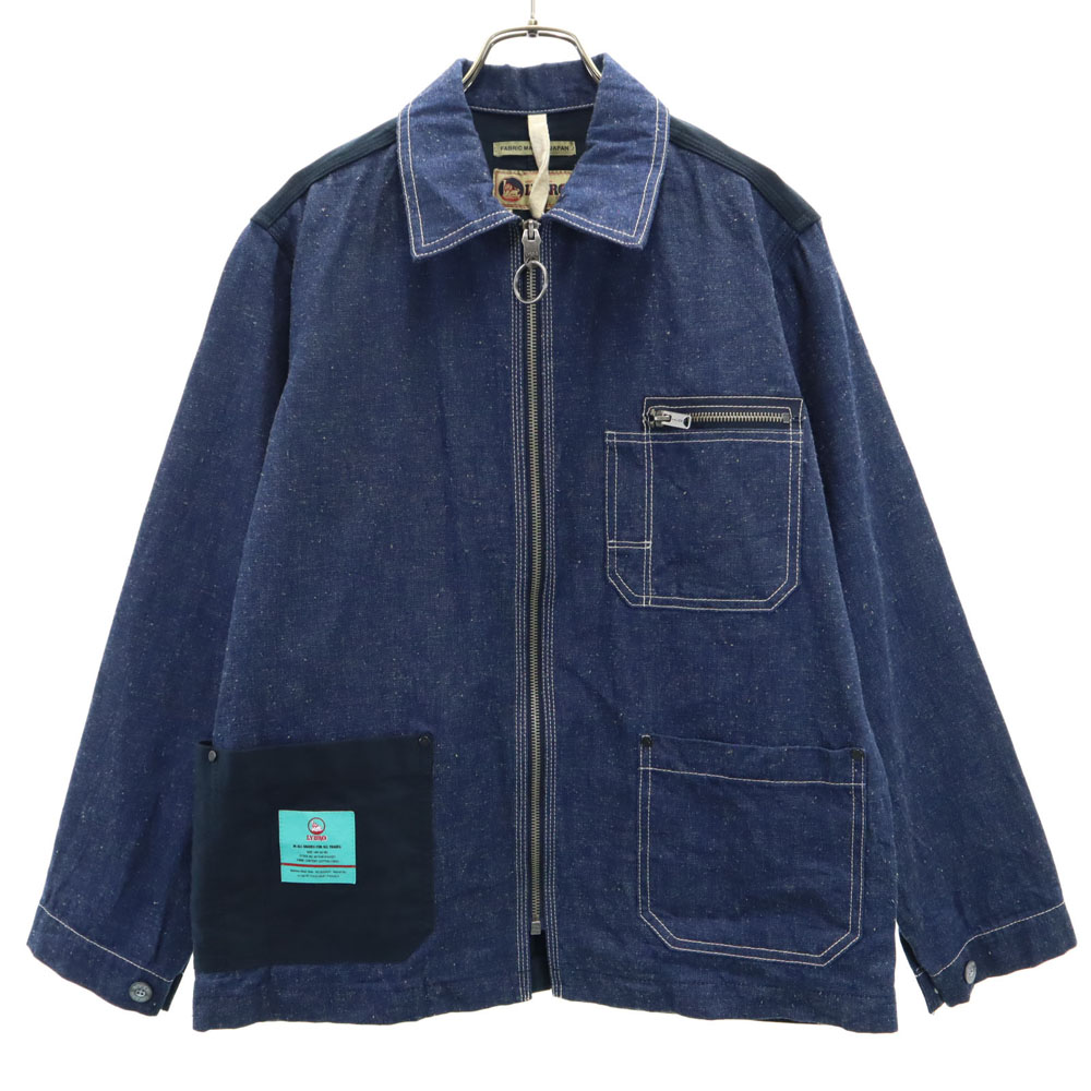 Nigel Cabourn LYBRO US バーシティジャケット46インディゴ Nigel Cabourn LYBRO US バーシティジャケット46インディゴ