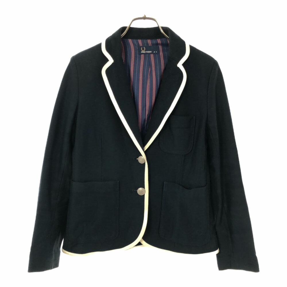 フレッドペリー　テーラードジャケット ストライプ トリコロール パイピング XL フレッドペリー テーラードジャケット ストライプ トリコロール