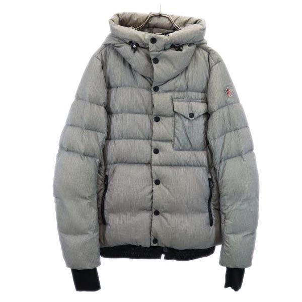 古着 MONCLER モンク軌跡 ロゴタイプ刺しゅう 打ち倒す上衣 4 薄墨色 メンズ 【中古】 【PD】 メンズファッション-コート・ジャケット