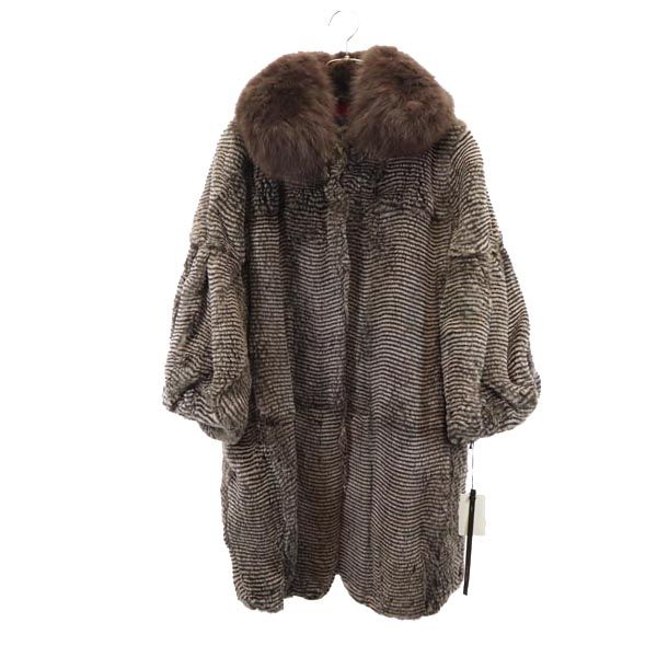 美品 最高級! ロシアンセーブル ファーコート SOBOL フレア裾 ふわふわ ss4912-3.jpg