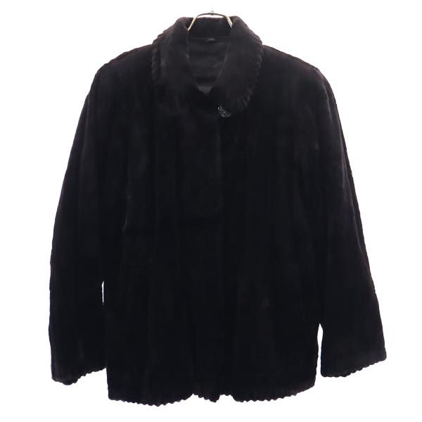 楽天市場】ソブ ミンク ジャケット 毛皮コート ブラウン レディース