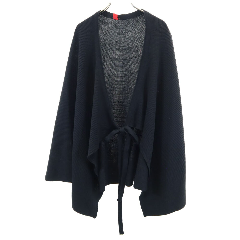 古着 HaaT ハート ウール リブニット ポンチョ 2 ブラック イッセイミヤケ レディース 【中古】｜古着、USED専門百貨店BIG2nd