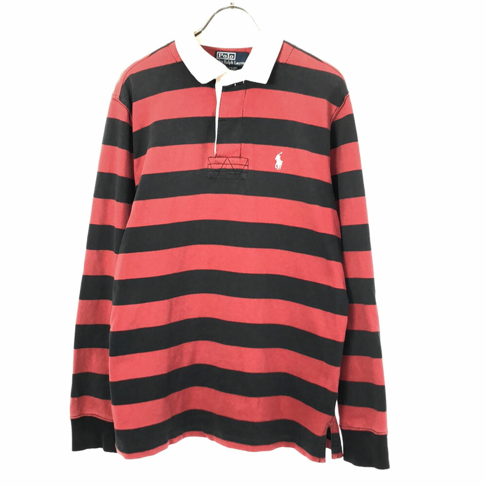 ポロバイラルフローレン☆刺繍ロゴ入りボーダーラガーシャツ 楽天市場】POLO Ralph Lauren ポロ ラルフローレン サイズ:XS