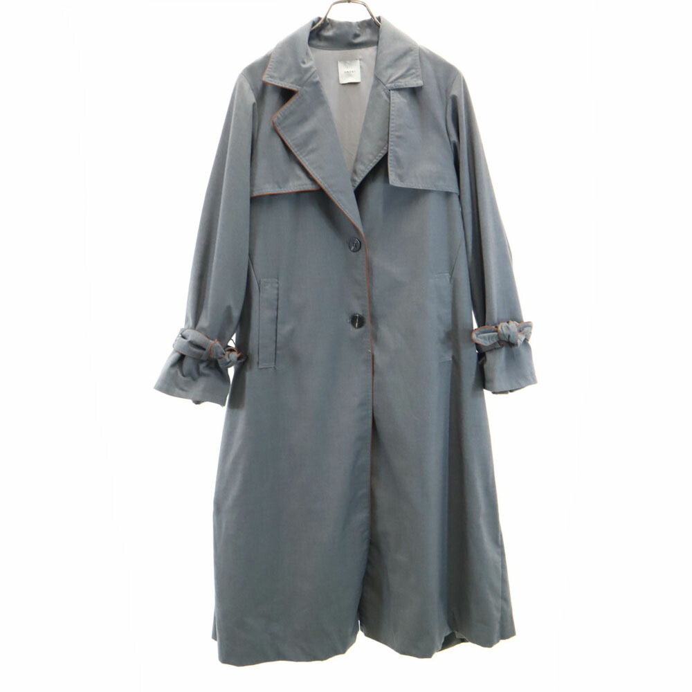 古着 AMERI UNDRESSED アメリ 長袖 バックプリーツベルテッド トレンチコート グレー系 レディース 【中古】 【PD】