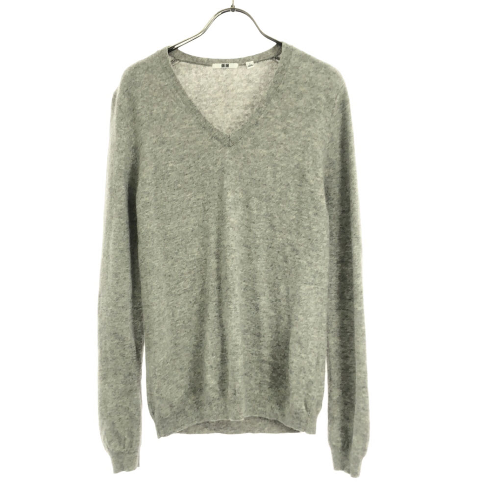UNIQLO - カシミヤ 100% ユニクロ　Ｖネック　ニット　グリーン　xs 長袖　セーター 楽天市場】古着 ユニクロ UNIQLO カシミヤ100％ 長袖 Vネック