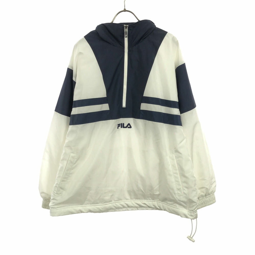 楽天市場】古着 FILA フィラ 90s ロゴ 長袖 ハーフジップ ナイロン
