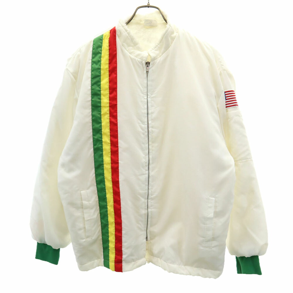 楽天市場】ナイロンジャケット ブラック 刺繍 黒 80's 80年代