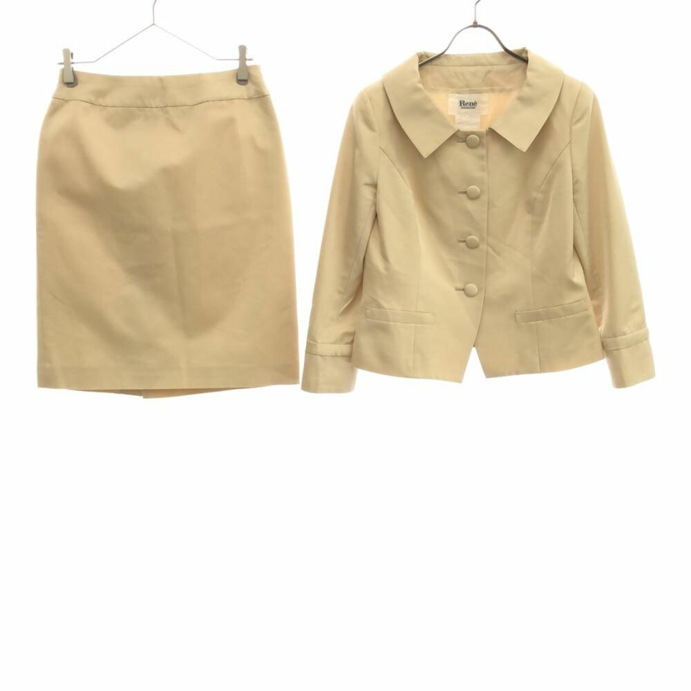 楽天市場】RENE ルネ ツイード スーツ セットアップ ドット柄 ネイビー