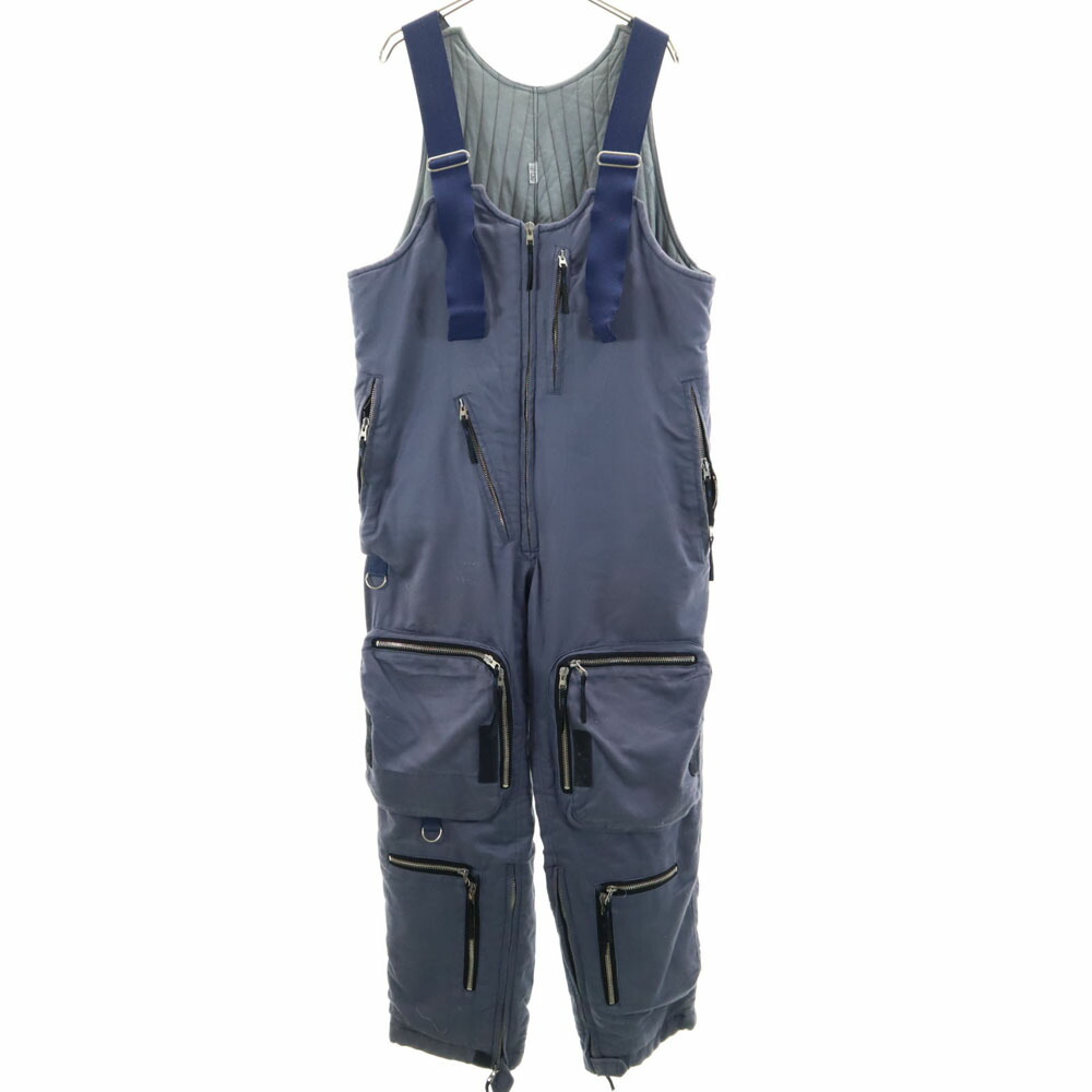 古着 OLD オールド ワーク オーバーオール グレー系 中綿入り メンズ 【中古】 【PD】