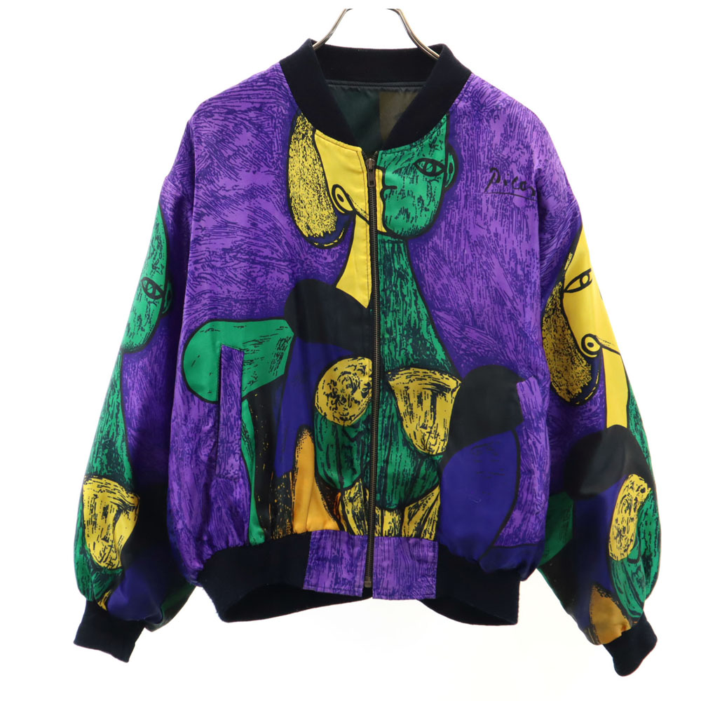 古着 ビンテージ 80s パープル ビーズ 羽織 ジャケット ブルゾン 古着 80s adidas 赤×黒×グレー 3カラー ハーフジップ プル