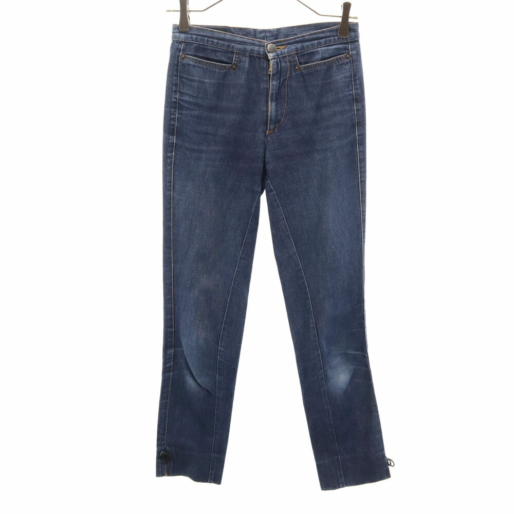 古着 GUCCI グッチ イタリア製 シャンブレー クロップドパンツ 38 レディース 【中古】｜古着、USED専門百貨店BIG2nd