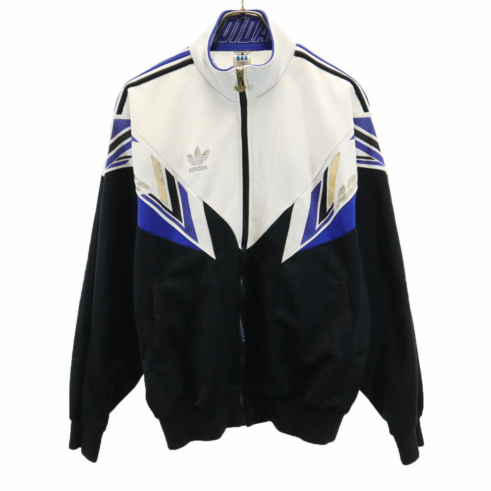 adidas originalsデッドストック　ビンテージ　サテン　ジャケット adidas - 80s 90s 珍品デッド adidas blue fox サテンキャップの