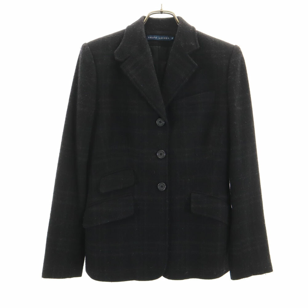 ☆美品 RALPH LAUREN レディースジャケット ニット ダブルブレステッド ブレザー （テーラードジャケット