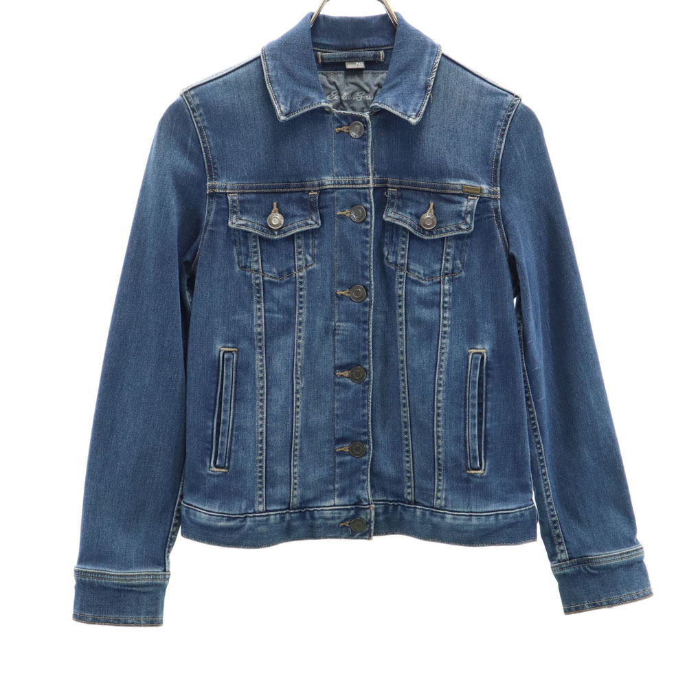 黒タグ USA製 エディーバウアー　eddie bauer デニムジャケットXL 80s エディバウアー デニムジャケット 黒タグ メンズXLサイズ