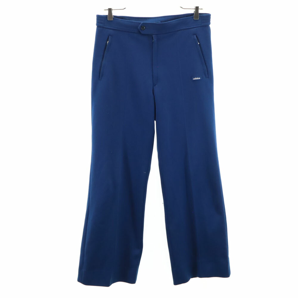 adidas - アディダス 70s ヴィンテージ 西ドイツタグ デサント製 ATS-195 ロングジャージパンツ S ネイビー adidas 足掛け付き メンズ アディダス 70s ヴィンテージ 西ドイツタグ デサント製 ATS-195