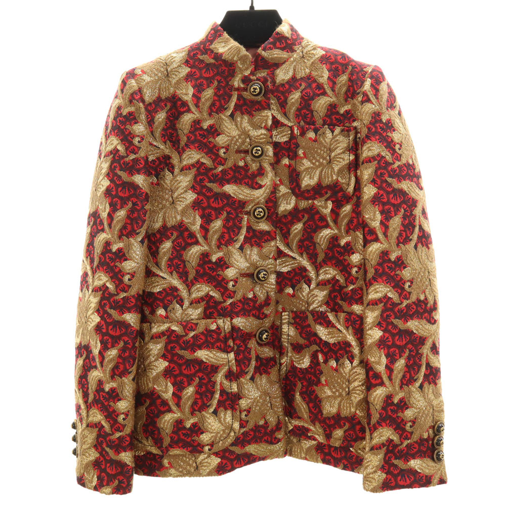 OLD GUCCI オールドグッチ 80s イタリア製 ウールコート カーキ系 fre-93633_002.jpg