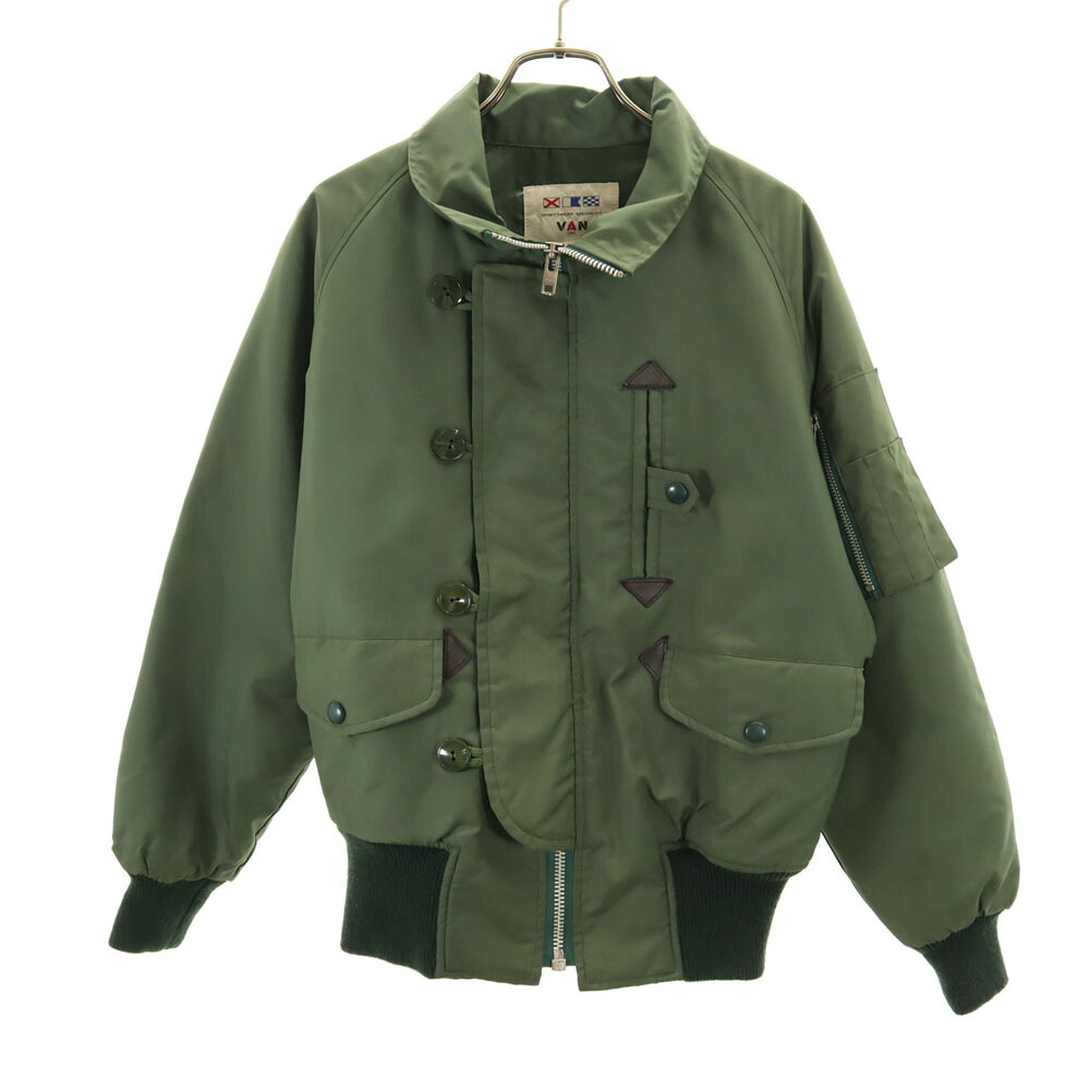 古着 VAN ヴァン 90s 80s オールド フライトジャケット M カーキ メンズ 【中古】|古着、USED専門百貨店BIG2nd