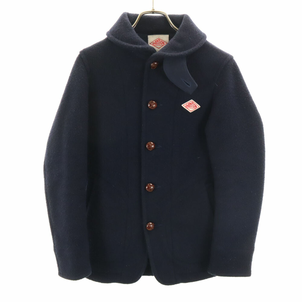 DANTON 18年製 ダントン ウールモッサ 紺 38 中古・古着通販】DANTON (ダントン) ウールモッサ フード付き