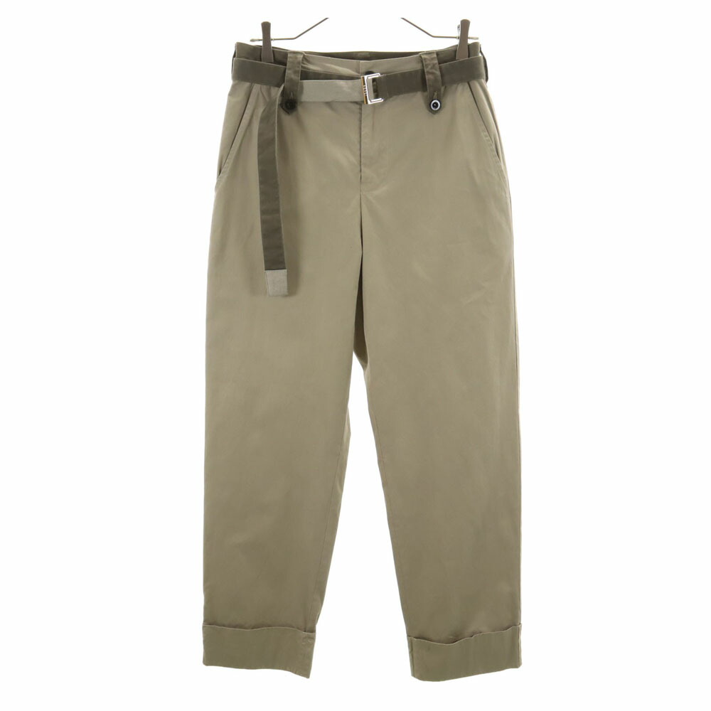 【美品】23SS sacai ベルテッドコットンチノパンツ ベージュ S相当 楽天市場】sacai サカイ 23SS Cotton Chino Pants ベルテッド