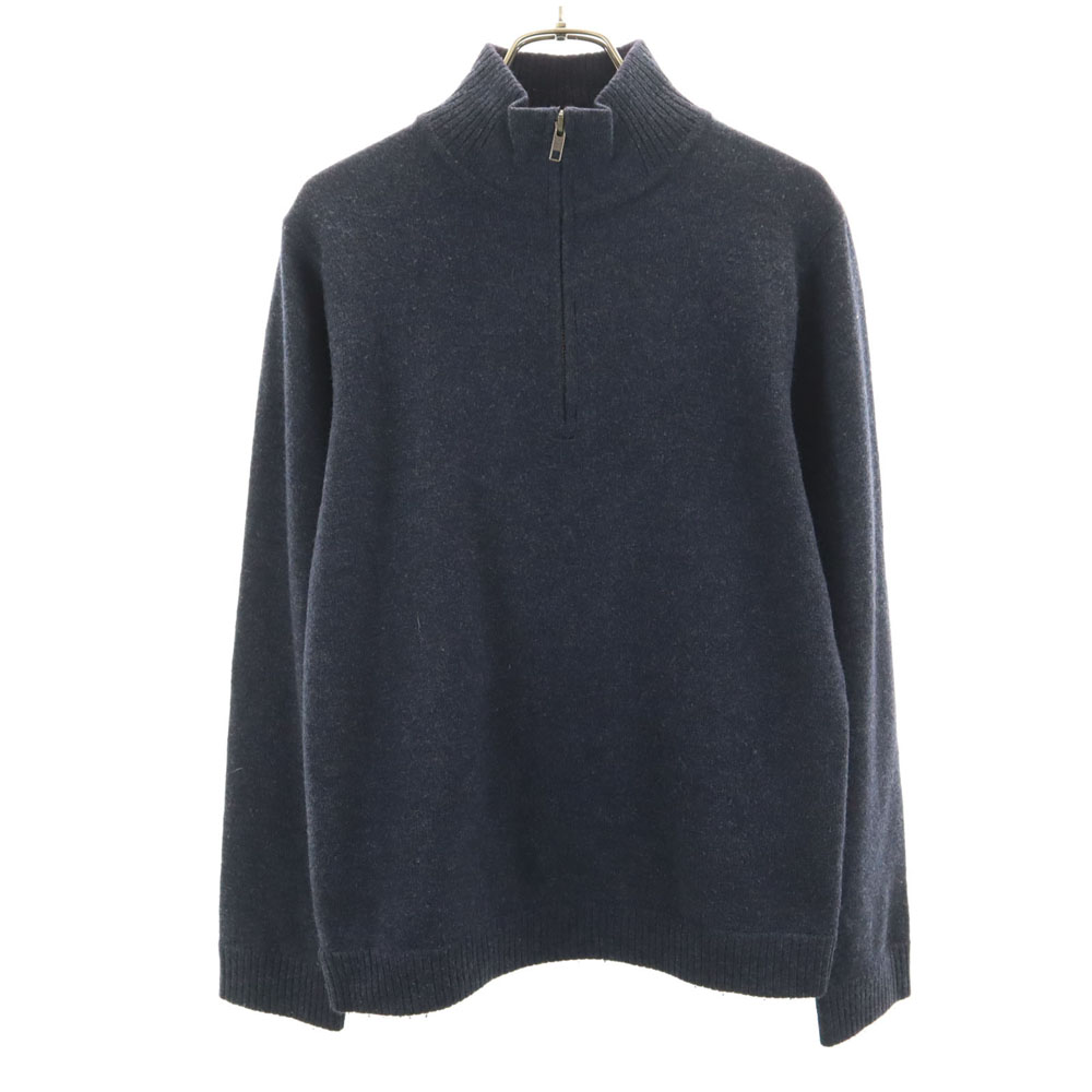 patagonia ネイビー ハーフジップカシミア ニット　セーター L patagonia ネイビー ハーフジップカシミア ニット セーター L