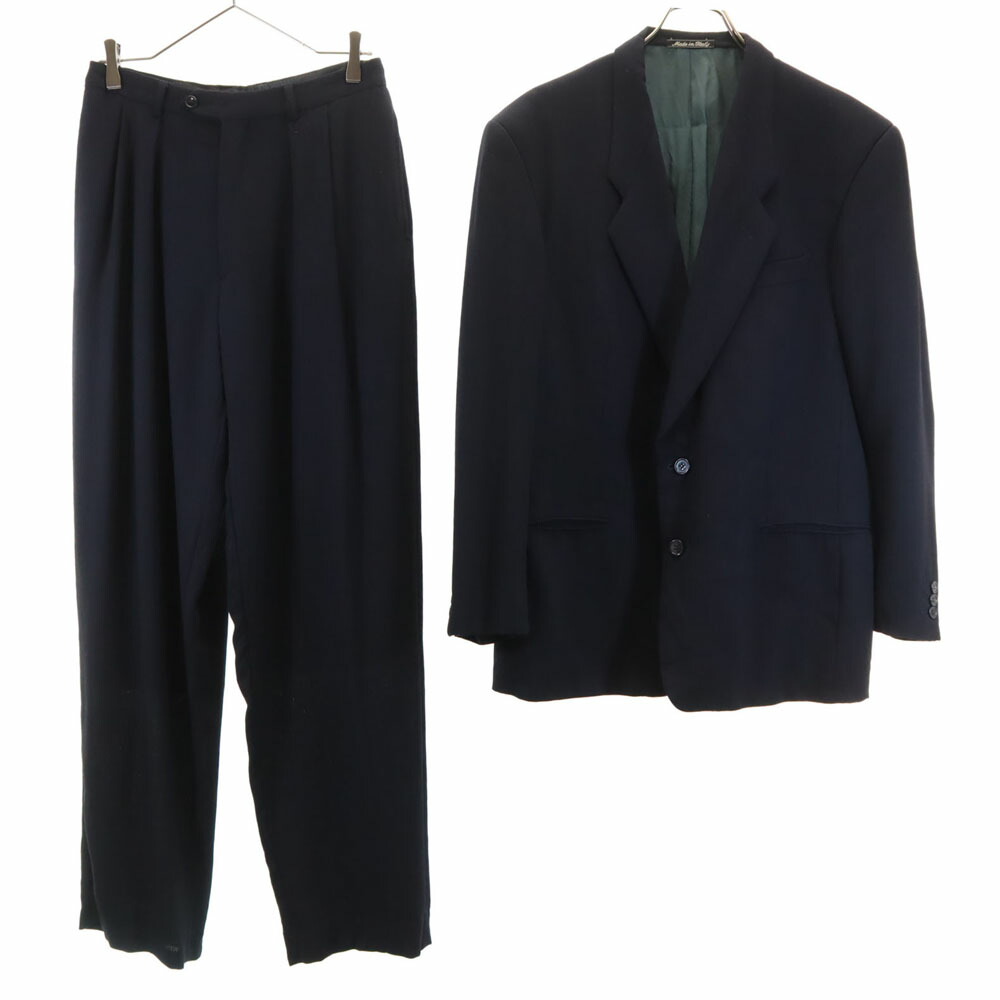 GIORGIO ARMANI ジョルジオアルマーニ 90s オールド スーツ 上下 セットアップ 48/32 グレー メンズ