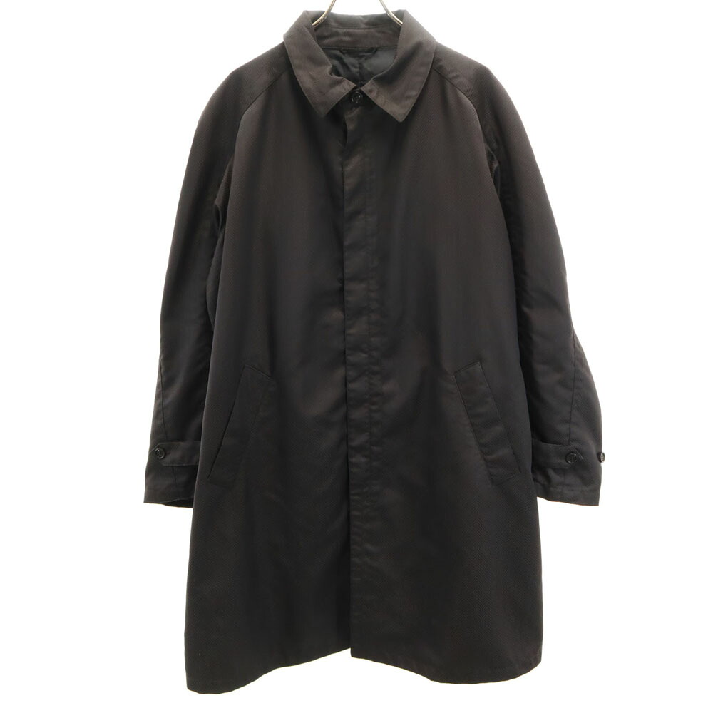 古着 ARMANI COLLEZIONI アルマーニコレッツォーニ イタリア製 ヘリンボーン柄 ステンカラーコート 50 チャコールブラウン メンズ 【中古】｜古着、USED専門百貨店BIG2nd