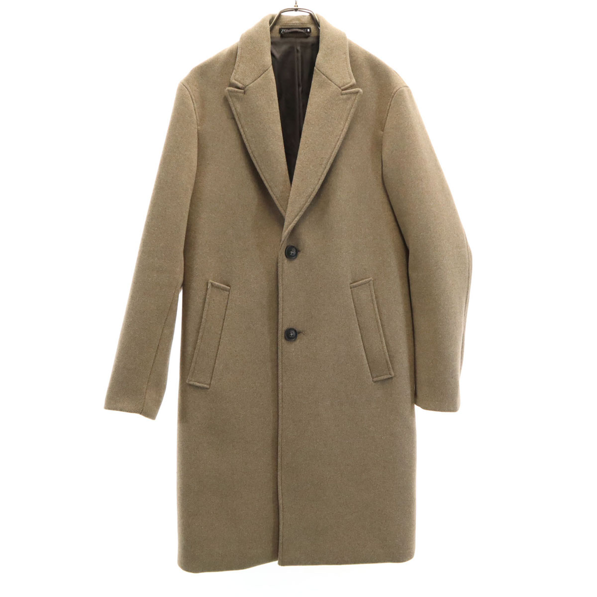 ZARA ウールブレンドチェスターコート XL 新品未使用 ZARA - ザラウーマン ウールブレンド チェスターコート S レッド