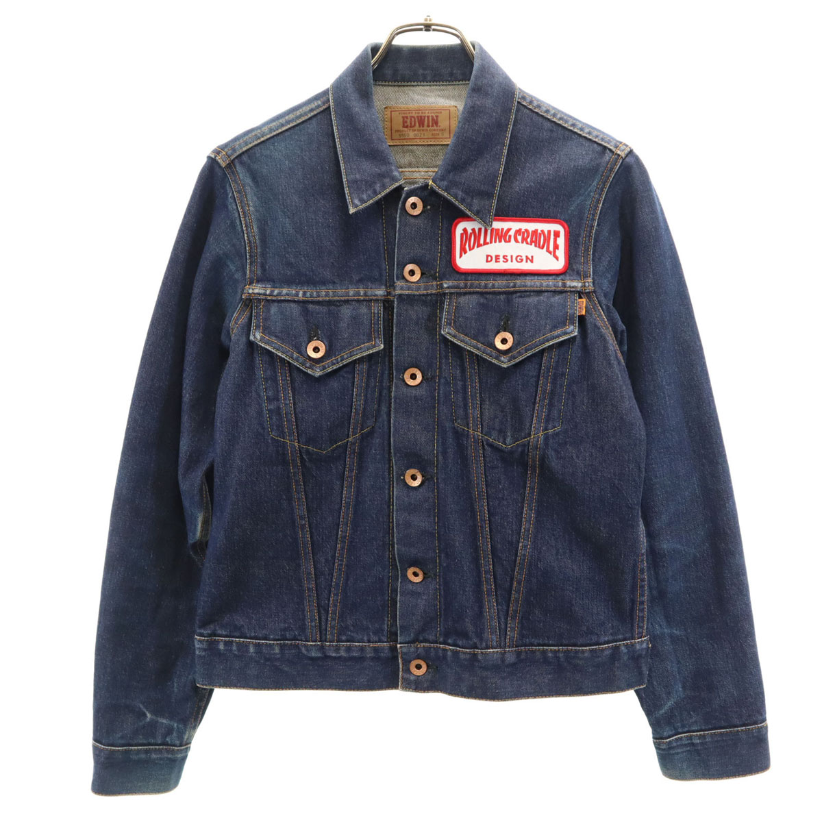 希少 90s EDWIN ジージャン 4L 2ndタイプ ケミカルウォッシュ 希少 90s EDWIN ジージャン 4L 2ndタイプ ケミカルウォッシュ