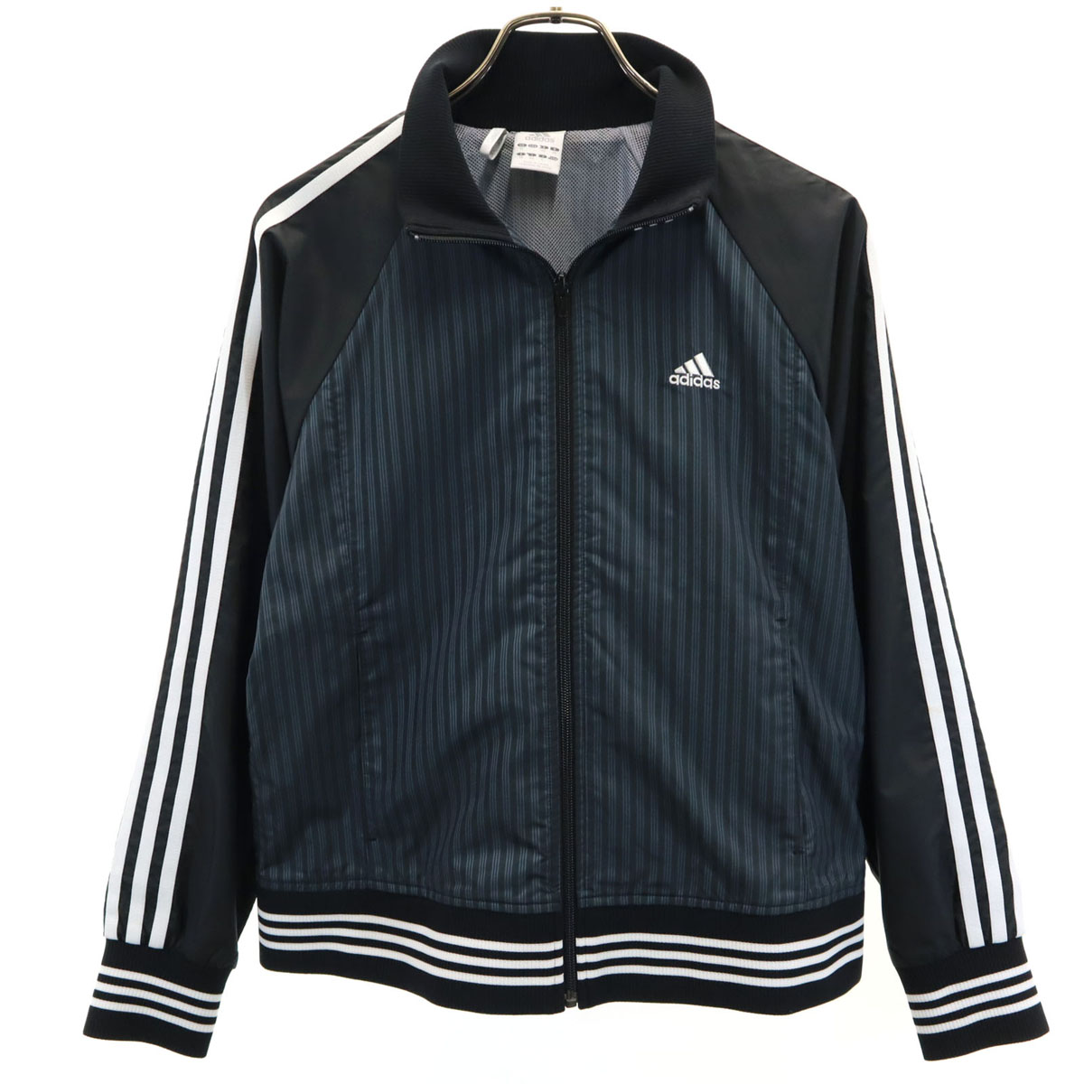 adidas アディダス トラックジャケット 古着 プリント M 紺 12652 楽天市場】古着 adidas アディダス ワッペン ロゴプリント