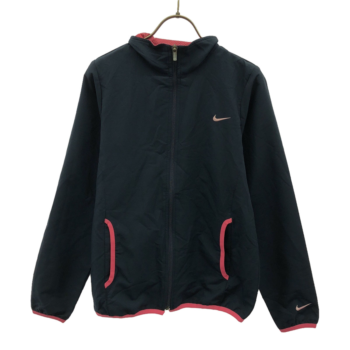 NIKE☆ナイロンジャージ 刺繍ロゴ 側面チャック ブラック/ホワイト M 楽天市場】人気 モノトーン □ NIKE ナイキ フルジップ