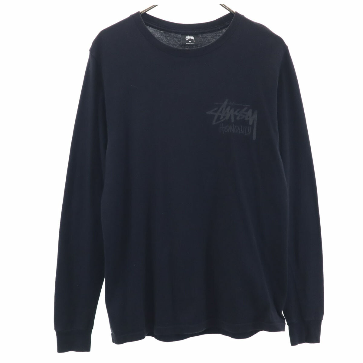 Stussy ストゥーシー　xs ボーン　サーマル　ロンt Raglan Thermal LS Crew – Washed Black | Tops & Shirts