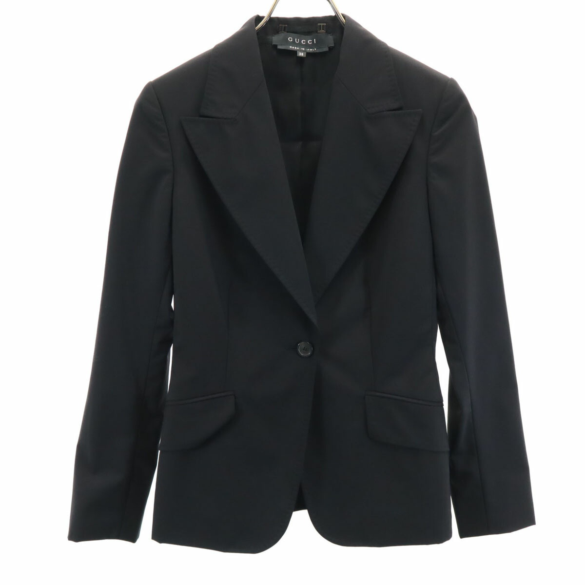 GUCCI ブラックコートジャケット 44 GUCCI - GUCCI レグルス ライオン コート ブラック 黒 44 グッチ