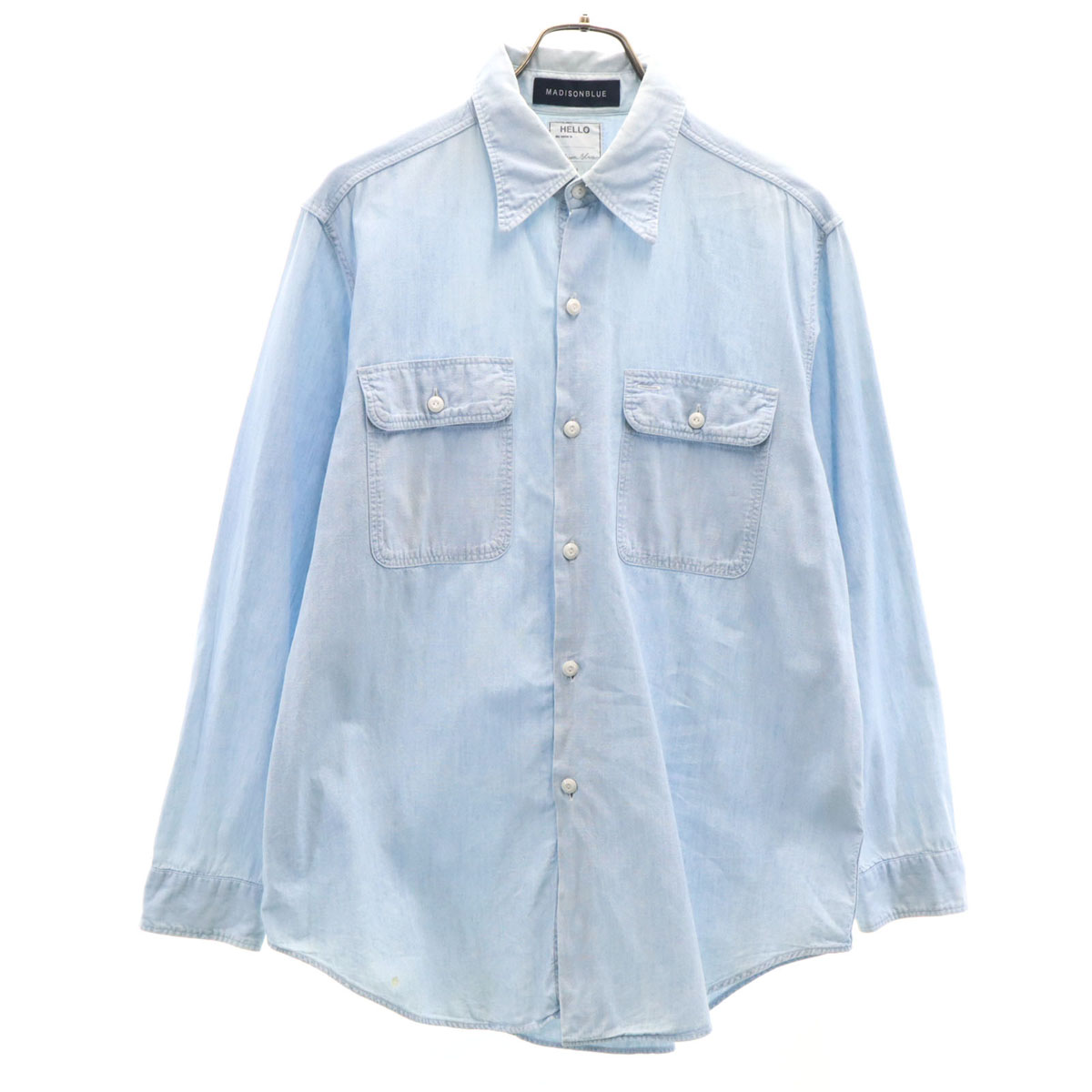 MADISON BLUE マディソンブルー MB211-5002 ブルー HAMPTON SH BS PASTEL ハンプトン パステル シャツ ライトブルー 01(S) トップス コットン レディース 中古 楽天市場】MADISON BLUE マディソンブルー MB211-5002 ブルー