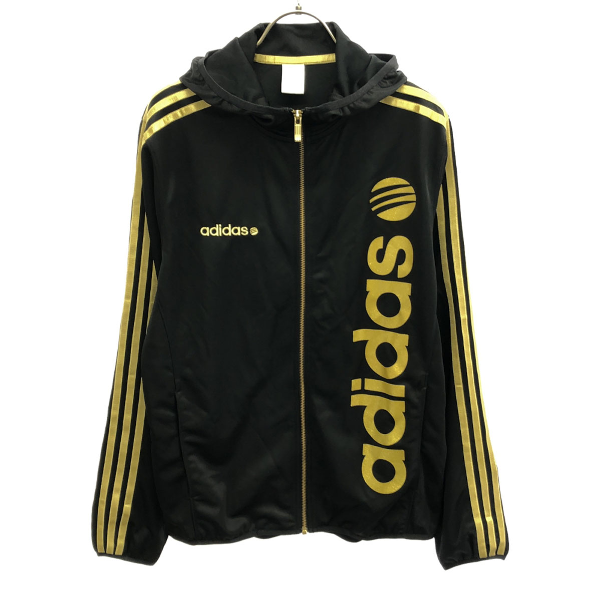 H030　美品　adidas アディダス　CLIMAPROOF　ウィンドブレーカー上下セット 　上 L　下 OT 新品同様adidas（アディダス）Refresh Hood Clima warm