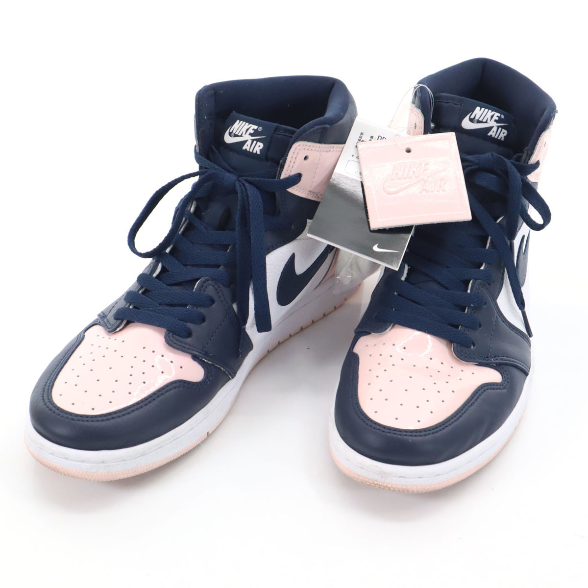 古着 NIKE ナイキ エアジョーダン 1 レトロ ハイ OG SE スニーカー 29 ネイビー DD9335-641 シューレース付き レディース 【中古】 【PD】