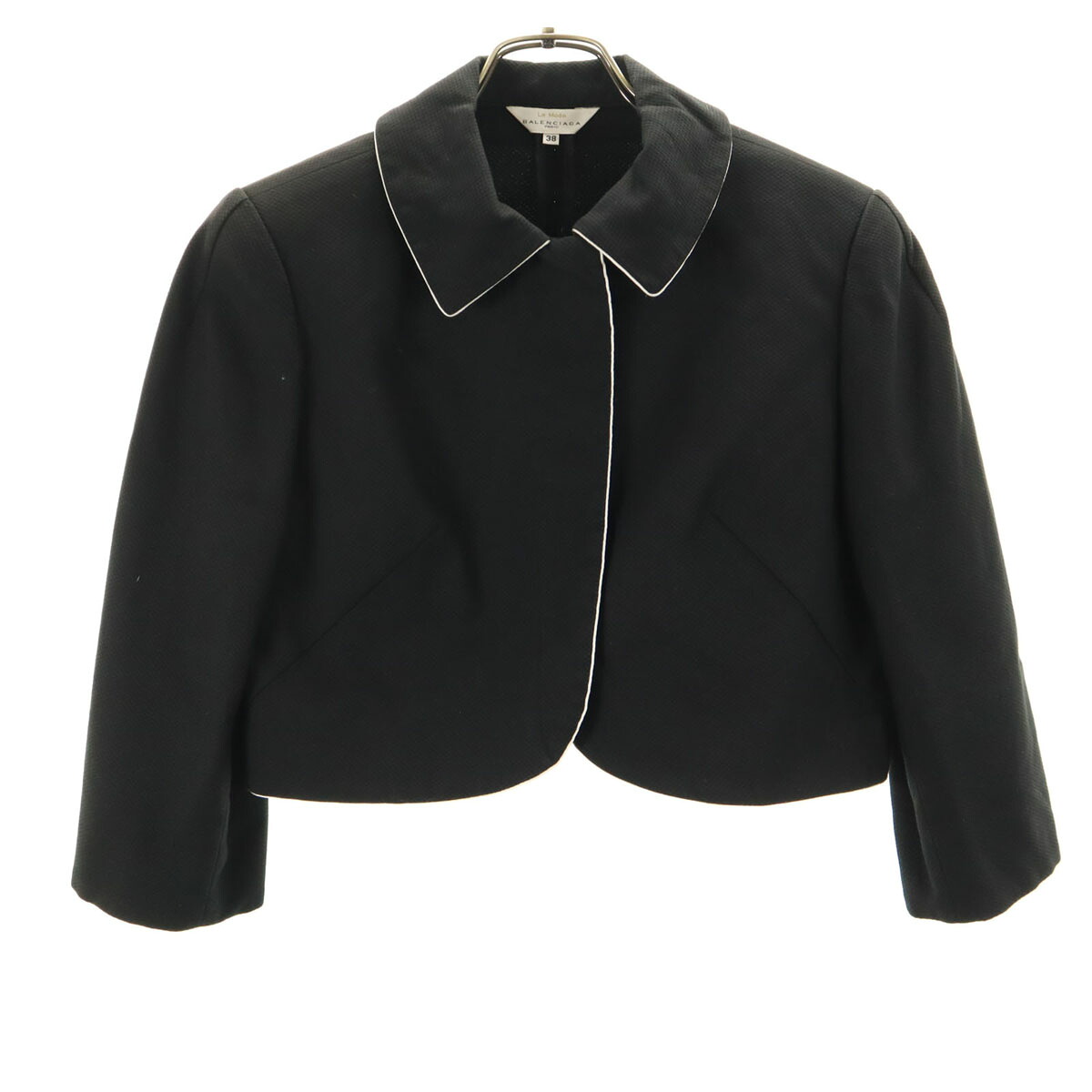 古着 BALENCIAGA バレンシアガ 90s 日本製 オールド ジャケット 38 ブラック レディース 【中古】｜古着、USED専門百貨店BIG2nd 10,982円