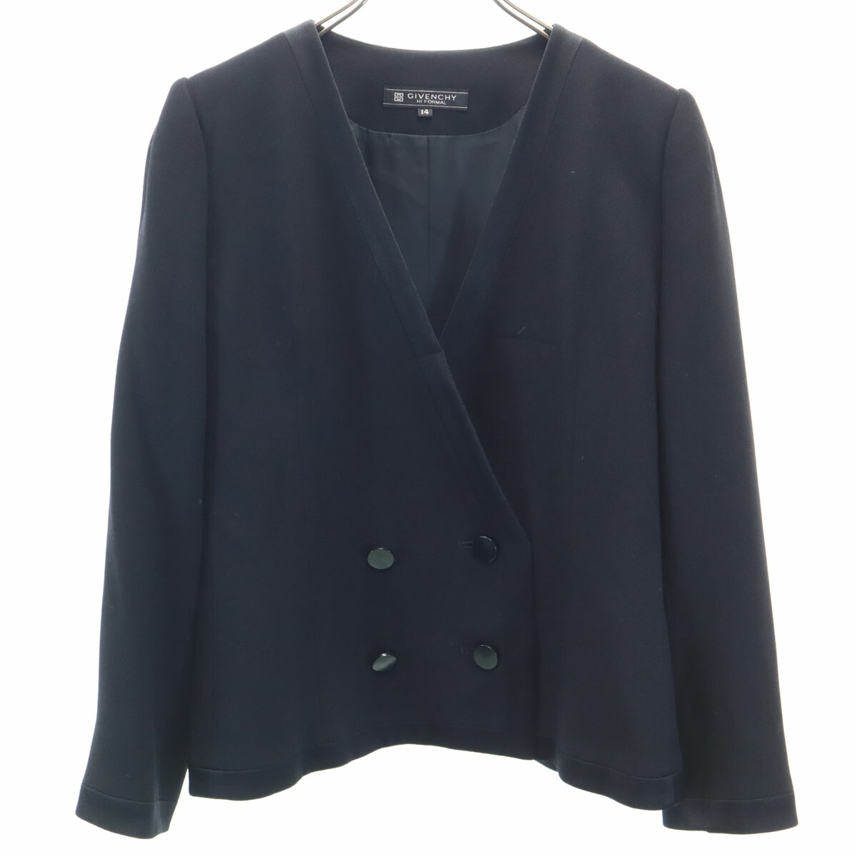 古着 Givenchy ジバンシー 90s オールド ジャケット 14 ブラック レディース 【中古】｜古着、USED専門百貨店BIG2nd