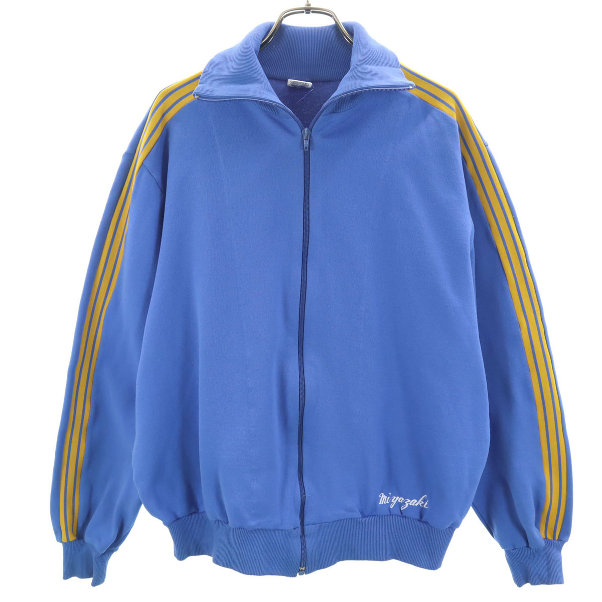 古着 adidas アディダス 70s ヴィンテージ 西ドイツ下げ札 デサント製 貨物自動車上衣 4 青味 メンズ 【中古】