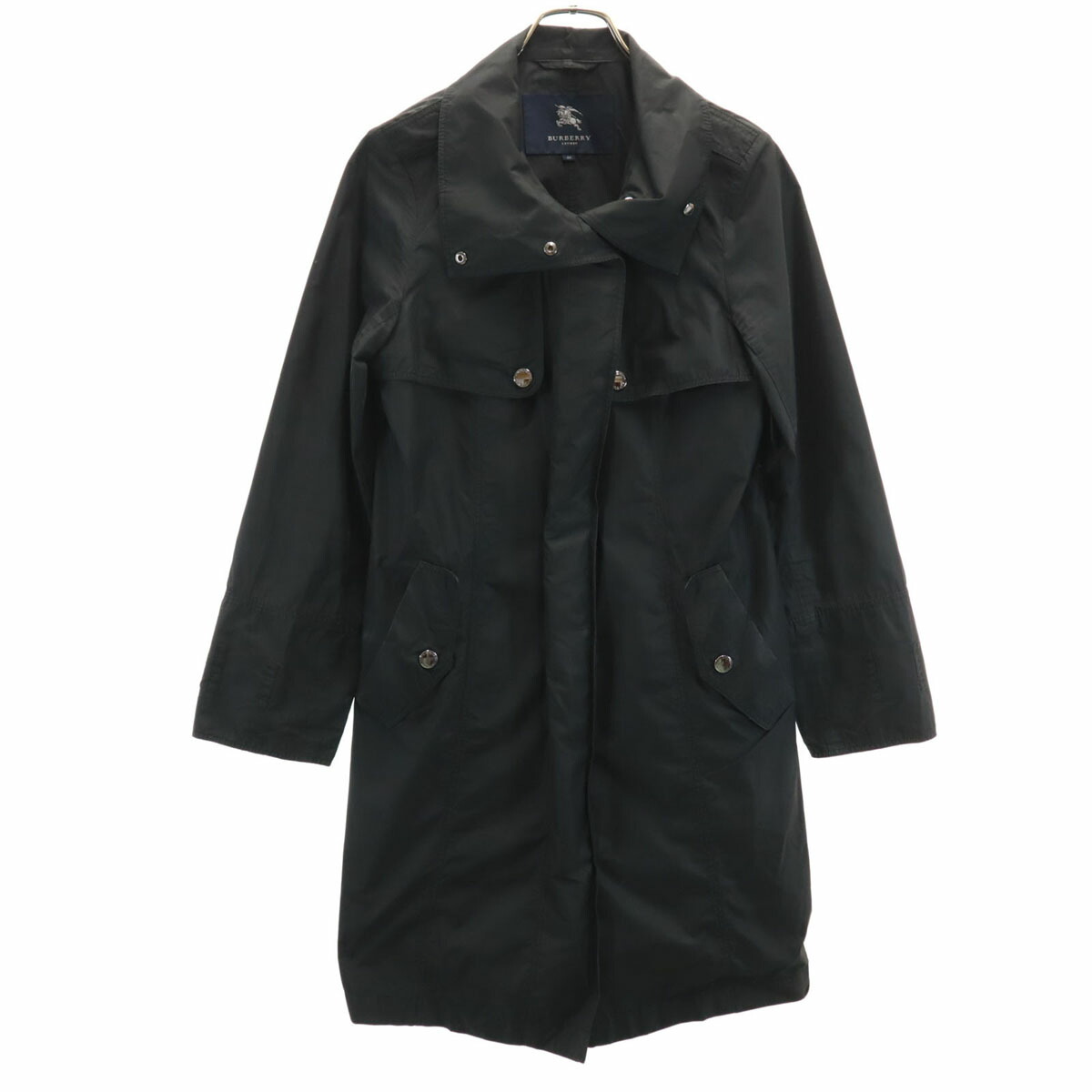 L*e様 Burberry バーバリー　トレンチコート　紺　黒ミドル丈　日本製 nag-14640_001.jpg