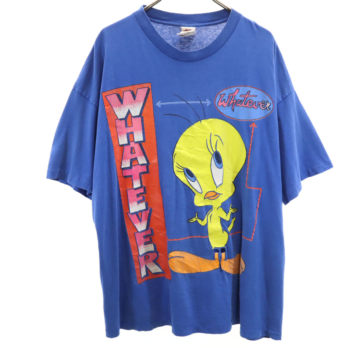 90s☆US古着【ワーナー ルーニー トゥイーティー Tシャツ 】メンズ3XL US古着》ワーナー ルーニーテューンズ トゥイーティー Tシャツ