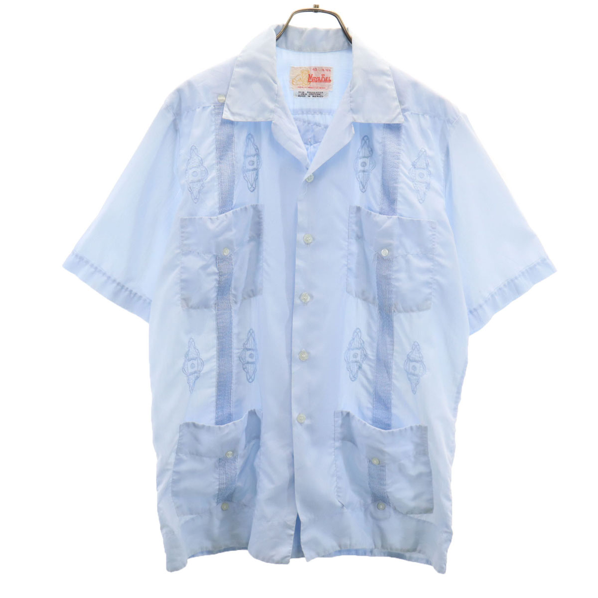 楽天市場】70s □ オープンカラー 半袖 キューバ シャツ ( メンズ M